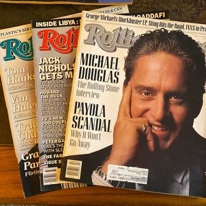 3 issues Rolling Stone magazine Tom Hanks Jack Nicholson Michael Douglas
